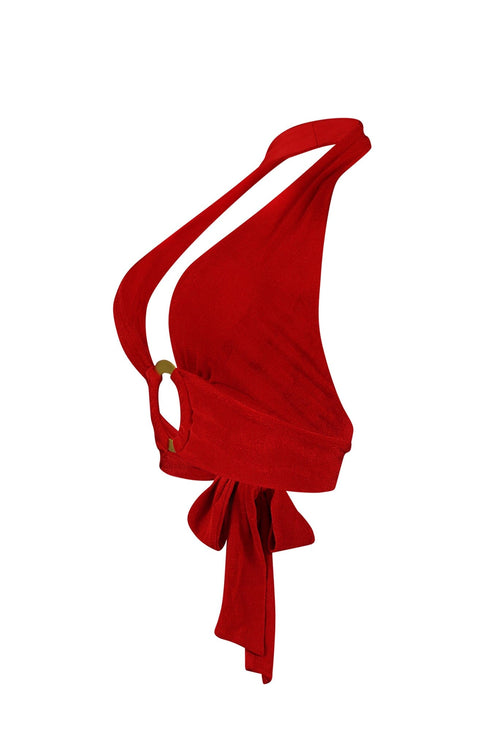 Still There Slinky Halter O Ring Top